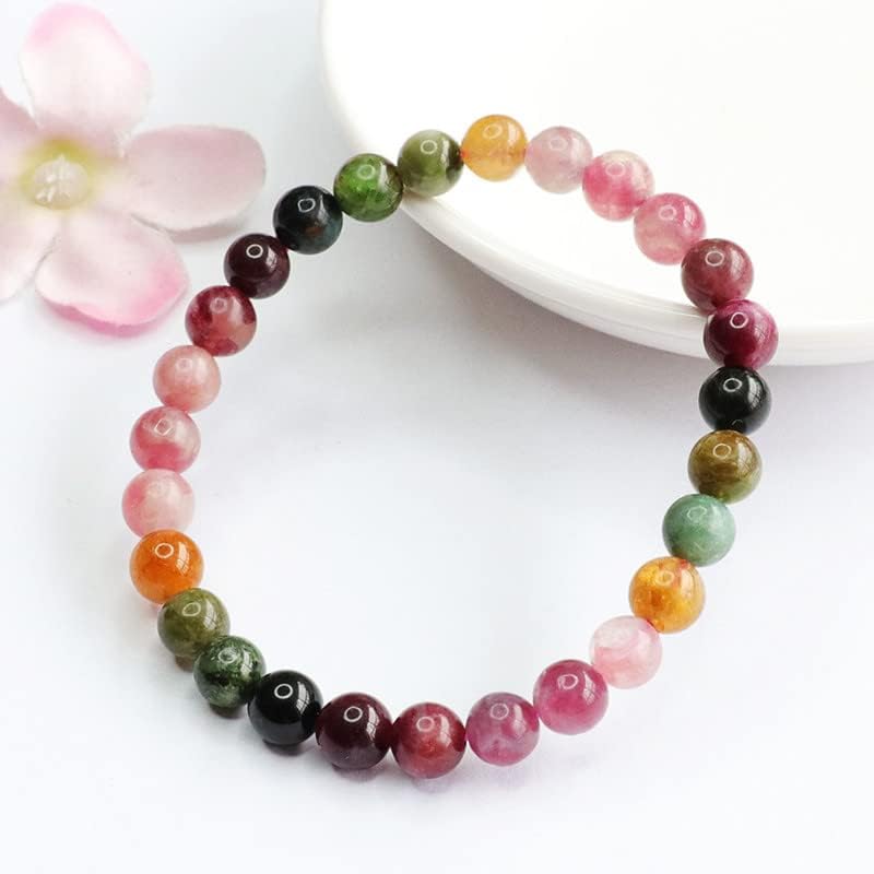 Rainbow Bracelet Beads Crystal Colored Gem Jewelry