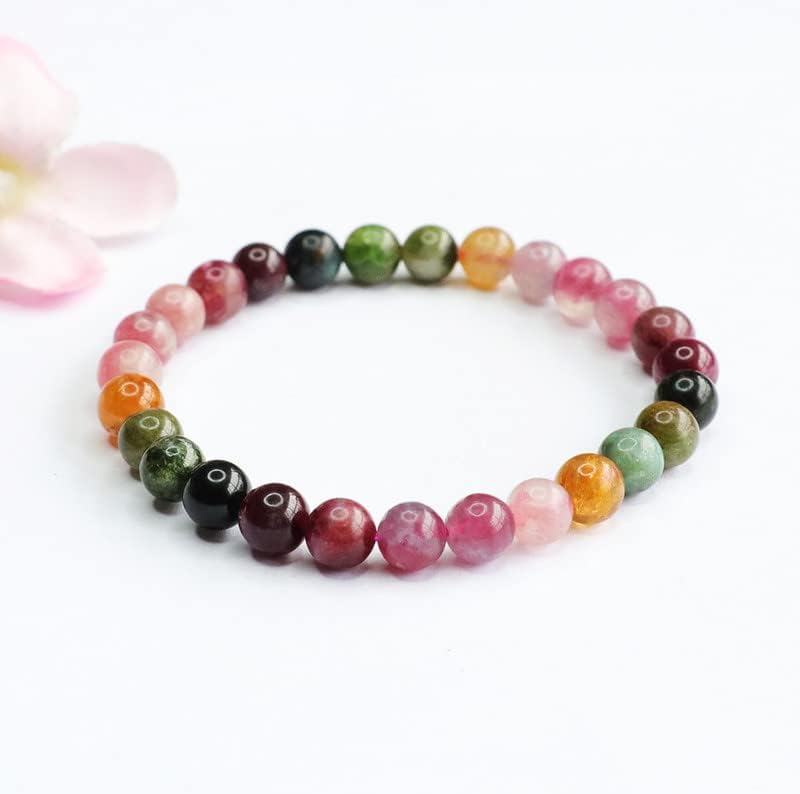 Rainbow Bracelet Beads Crystal Colored Gem Jewelry